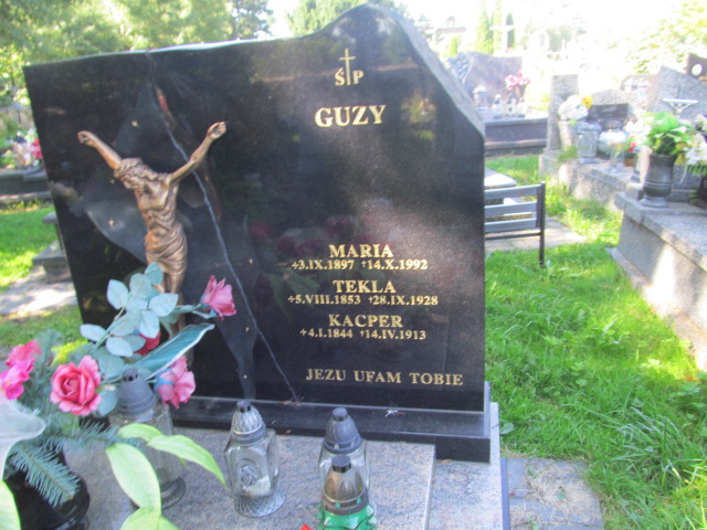 Kacper Guzy 1844 Ludźmierz - Grobonet - Wyszukiwarka osób pochowanych