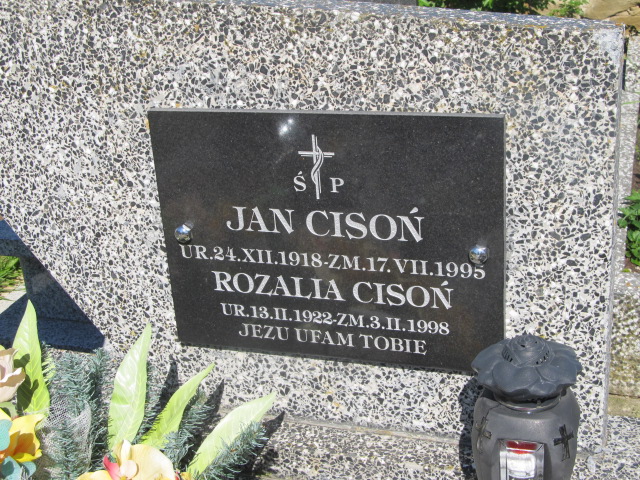 Jan Cisoń 1918 Ludźmierz - Grobonet - Wyszukiwarka osób pochowanych