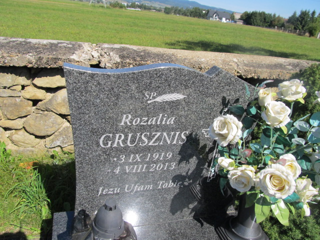 Rozalia Grusznis 1919 Ludźmierz - Grobonet - Wyszukiwarka osób pochowanych
